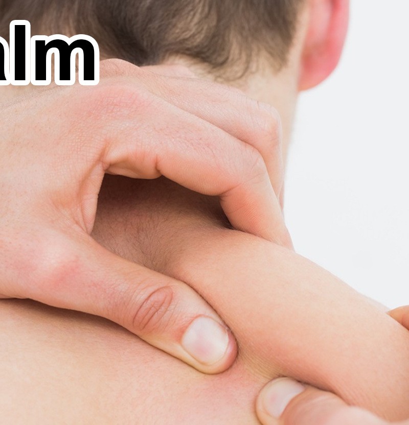 Massaging a shoulder